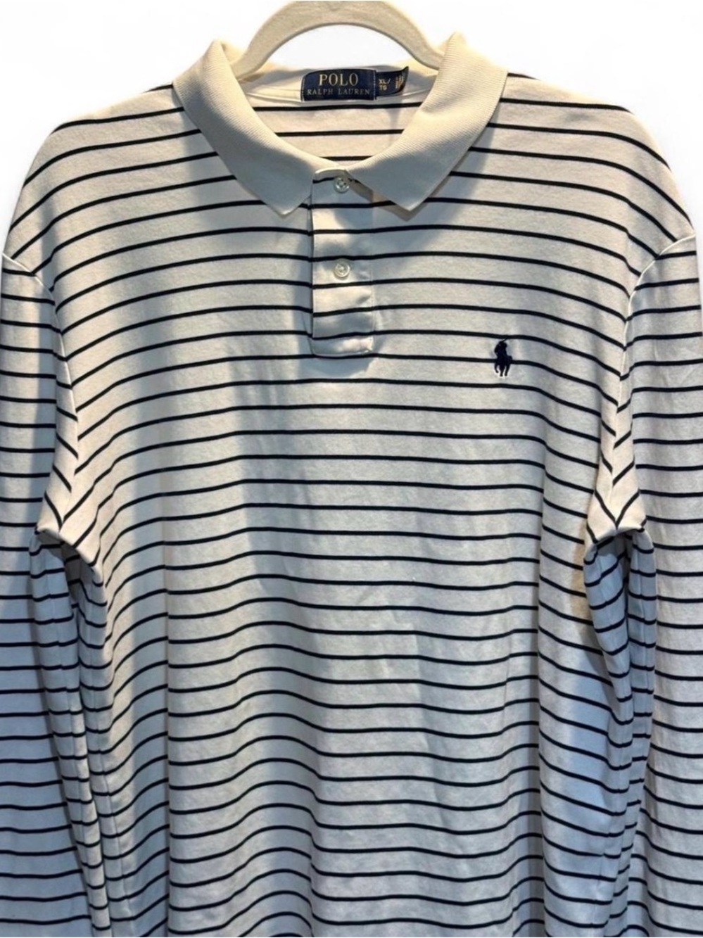 Polo Ralph Lauren Striped Long Sleeve Polo Shirt - XL